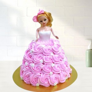 Cute-Barbie-Doll-Cake